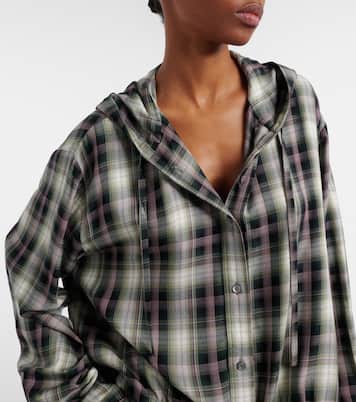 Sip checked cropped overshirt | Acne Studios