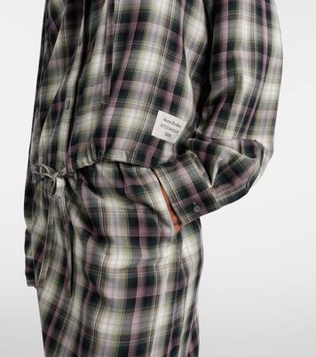 Sip checked cropped overshirt | Acne Studios