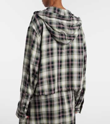 Sip checked cropped overshirt | Acne Studios