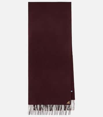 Fringed silk and cashmere scarf | Prada