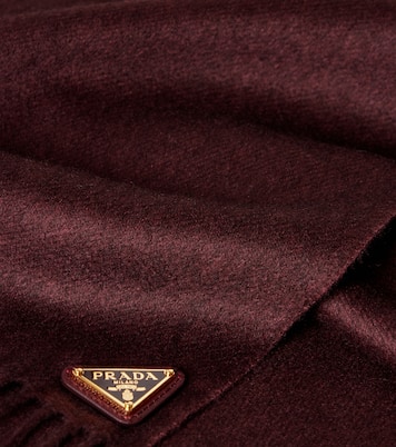 Fringed silk and cashmere scarf | Prada