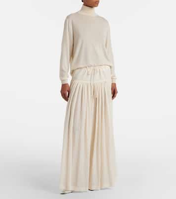 Cotton muslin maxi skirt | The Row