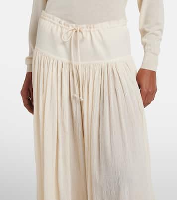 Cotton muslin maxi skirt | The Row