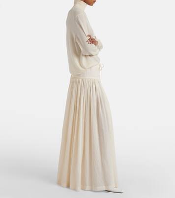 Cotton muslin maxi skirt | The Row