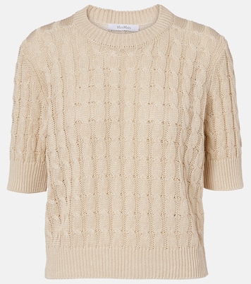 Talamo cable-knit linen sweater | Max Mara