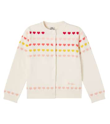 Laligne jacquard cotton cardigan  | Bonton