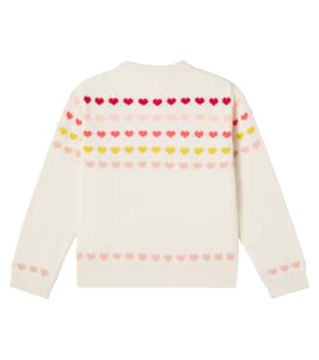 Laligne jacquard cotton cardigan  | Bonton