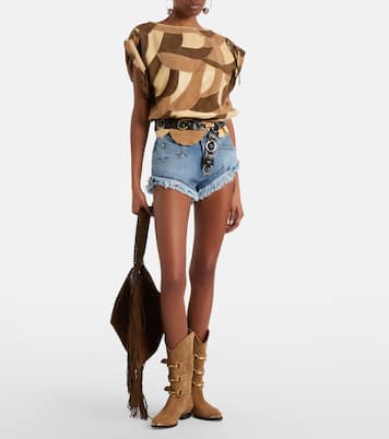 Dalmy perforated suede top | Isabel Marant