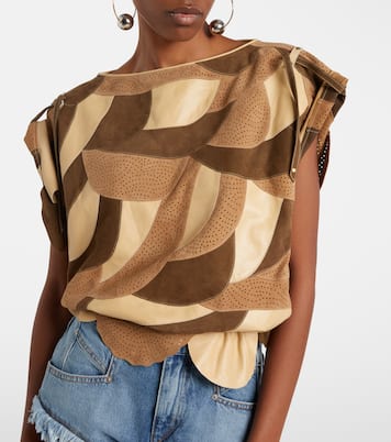 Dalmy perforated suede top | Isabel Marant