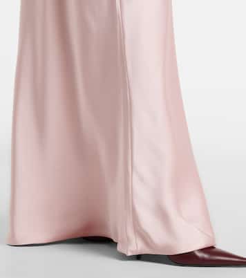 Strapless satin maxi dress | Norma Kamali
