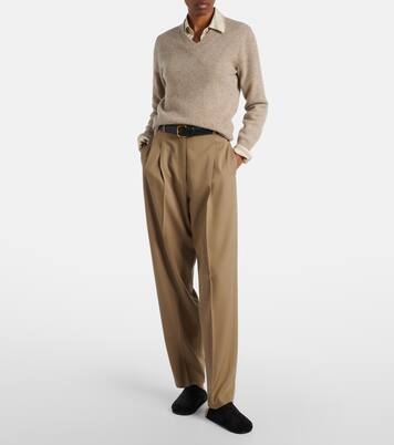 Hudson Two suede mules | The Row