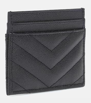 Porte-cartes en cuir matelassé Monogramme | Saint Laurent