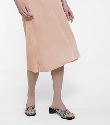 Falda midi Taelyn de terciopelo | Velvet