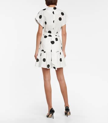 Mini-robe Bonita à pois en lin | Rebecca Vallance