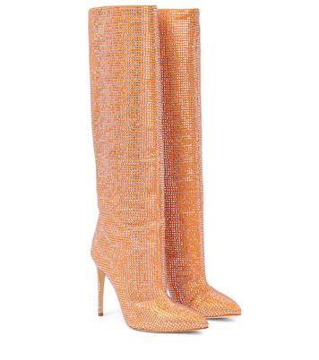 Embellished suede knee-high boots | Paris Texas