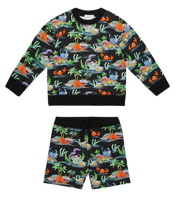 Felpa e shorts con stampa | Stella McCartney Kids