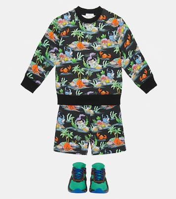 Felpa e shorts con stampa | Stella McCartney Kids