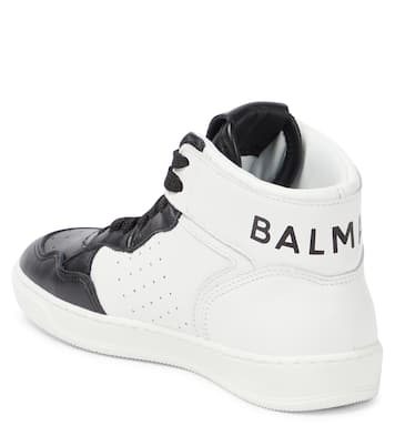 Zapatillas altas de piel | Balmain Kids