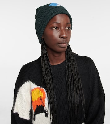 Intarsia wool beanie | JW Anderson