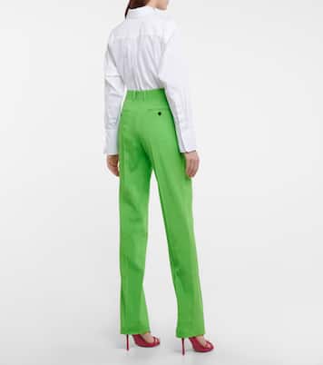 Pantalones rectos de tiro alto | Victoria Beckham