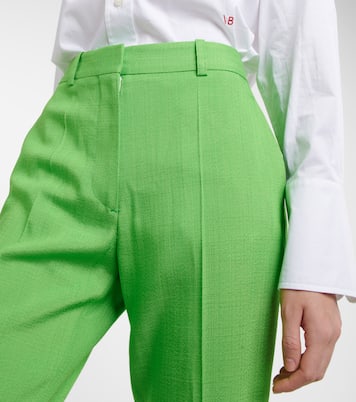 Pantalones rectos de tiro alto | Victoria Beckham