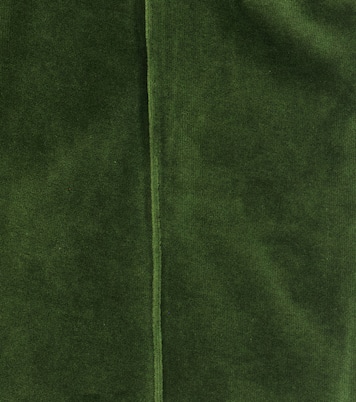 Piped cotton velvet sweatpants | Paade Mode