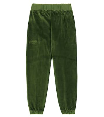 Piped cotton velvet sweatpants | Paade Mode