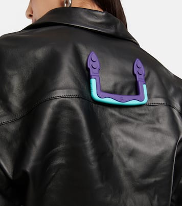 Leather crop shirt | Off-White