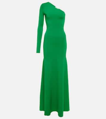 Abito lungo monospalla in maglia | Victoria Beckham
