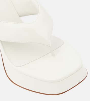 Patent leather platform sandals | Gia Borghini