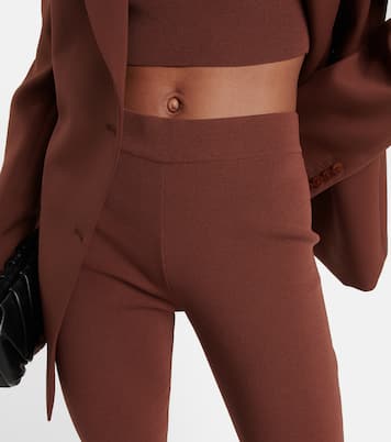 Pantaloni flared Estella in maglia a coste | Staud
