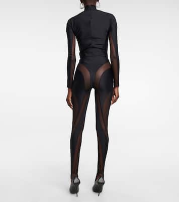 Paneled stirrup leggings | Mugler