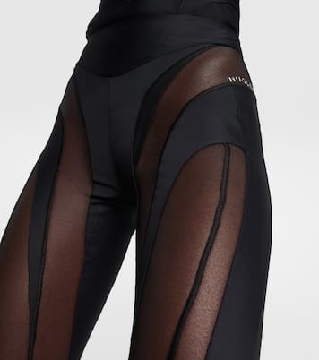 Paneled stirrup leggings | Mugler