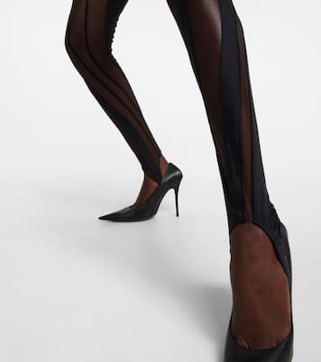 Paneled stirrup leggings | Mugler