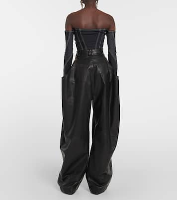 Denim bodysuit | Mugler