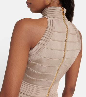 High-neck crop top | Balmain