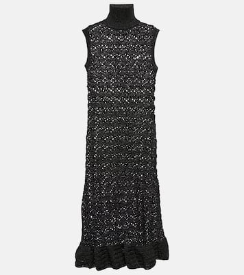 Midikleid aus Häkelstrick | Ganni