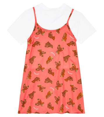 Vestido de algodón estampado | Palm Angels Kids