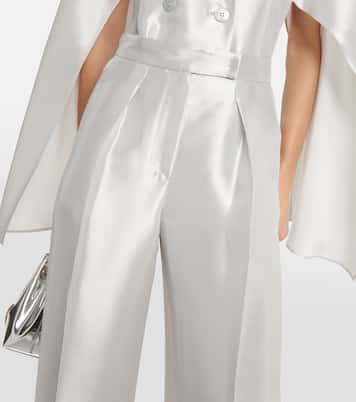 Pantalon de mariée Tebano en soie mélangée | Max Mara