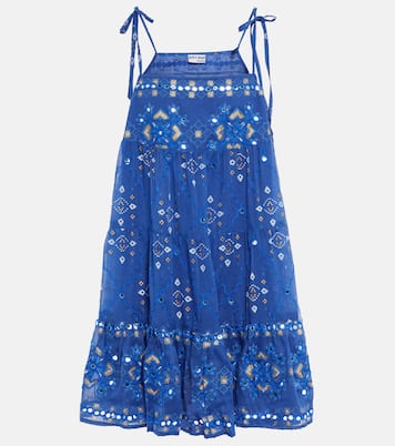 Printed cotton minidress | Juliet Dunn