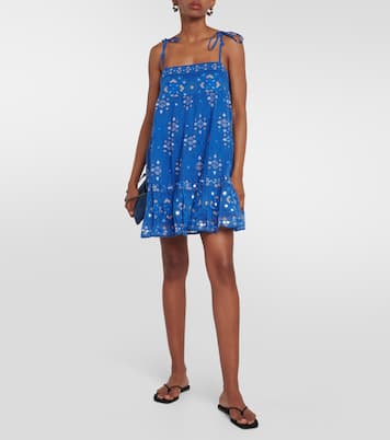 Printed cotton minidress | Juliet Dunn
