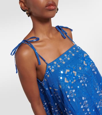 Printed cotton minidress | Juliet Dunn