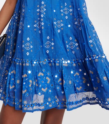 Printed cotton minidress | Juliet Dunn