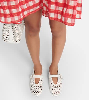 Vienne leather ballet flats | Alaïa