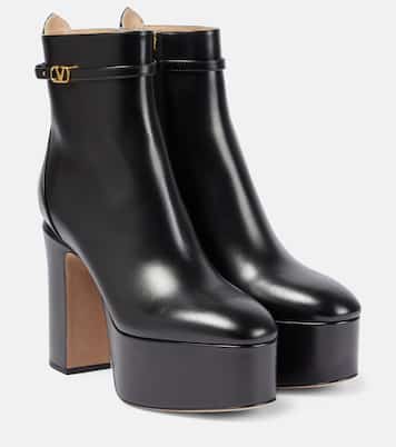 VLogo leather ankle boots | Valentino Garavani