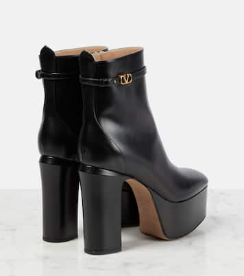VLogo leather ankle boots | Valentino Garavani