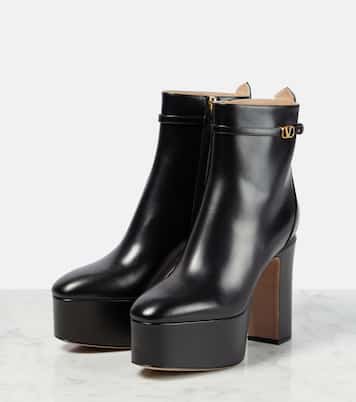 VLogo leather ankle boots | Valentino Garavani