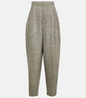 Pantalon tapered à taille haute en laine | Stella McCartney