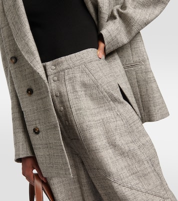 Pantalon tapered à taille haute en laine | Stella McCartney