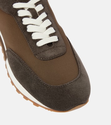 Owen Runner suede-trimmed sneakers | The Row